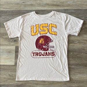NWOT USC Trojans Boys Pajama Sleep Shirt Tan Size XL (14)